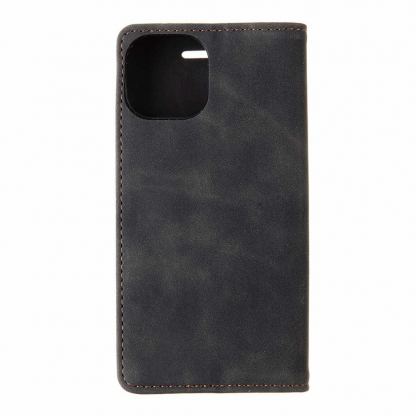 Tactical Xproof Flip Case - кожен калъф с поставка и отделение за кр. карти за iPhone 13 mini (черен) 2