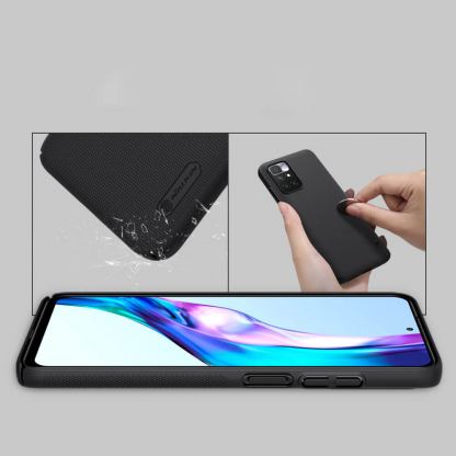 Nillkin Super Frosted Shield Case - поликарбонатов кейс за Xiaomi Redmi 10 (черен) 9