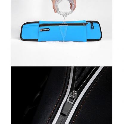 Ugreen Ultimate Reflective Stripe Running Belt - универсален спортен калъф за кръста за смартфони (черен) 9