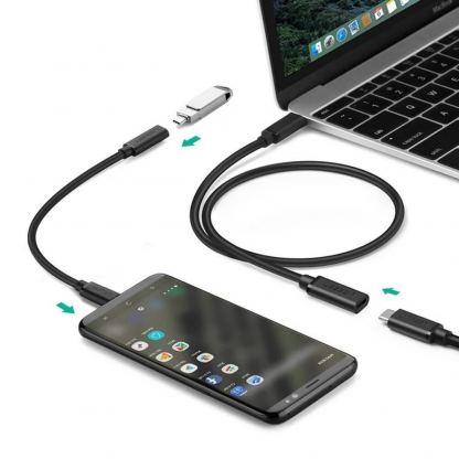 Ugreen USB-C Extension Cable - удължителен USB-C кабел (50 см) (черен) 2