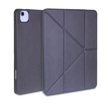 Torrii Torrio Plus Case - кожен кейс и поставка с отделение за Apple Pencil за Apple Pencil за iPad Air 4 (2020), iPad Pro 11 M1 (2021), iPad Pro 11 (2020), iPad Pro 11 (2018) (черен) 3