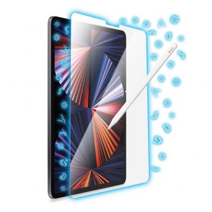 Torrii BodyGlass Anti-Bacterial Tempered Glass - калено стъклено защитно покритие с антибактериално покритие за дисплея на iPad Pro 12.9 M1 (2021), iPad Pro 12.9 (2020), iPad Pro 12.9 (2018) (прозрачен)