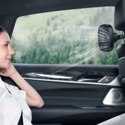 Baseus Natural Wind Magnetic Rear Seat Fan (CXZR-06) - USB вентилатор, прикрепящ се към седалката на кола (зелен) 2