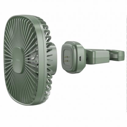 Baseus Natural Wind Magnetic Rear Seat Fan (CXZR-06) - USB вентилатор, прикрепящ се към седалката на кола (зелен) 6