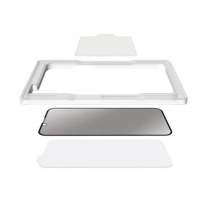 Torrii BodyGlass Privacy 3D Full Cover Anti-Bacterial Glass - калено стъклено защитно покритие с антибактериално покритие и определен ъгъл на виждане за целия дисплей на iPhone 13 Pro Max (прозрачен-черен) 3