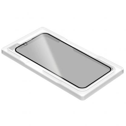 Torrii BodyGlass Privacy 3D Tempered Glass - калено стъклено защитно покритие с извити ръбове и определен ъгъл на виждане за целия дисплея на iPhone 13 Pro Max (черен-прозрачен) 4
