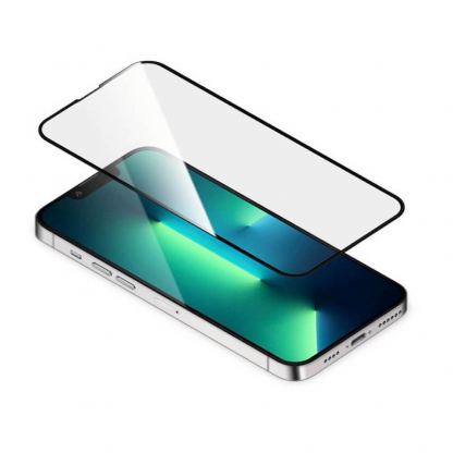 Torrii BodyGlass 3D Full Cover Glass - калено стъклено защитно покритие за целия дисплей на iPhone 13 Pro Max (прозрачен-черен) 5