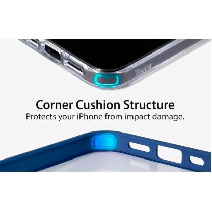 Torrii Torero MagSafe Case - хибриден удароустойчив кейс с MagSafe за iPhone 13 Pro Max (прозрачен) 12