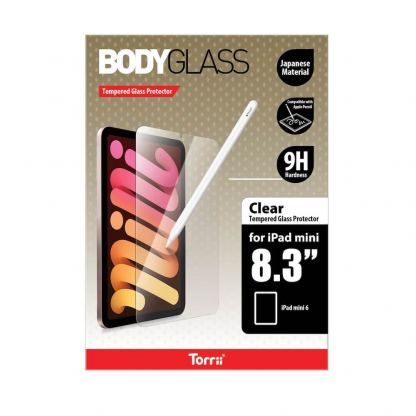 Torrii BodyGlass Clear Tempered Glass Screen Protector - калено стъклено защитно покритие за дисплея на iPad mini 6 (2021) (прозрачен) 2