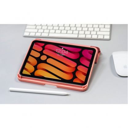 Torrii Torero Case - полиуретанов кейс и поставка с отделение за Apple Pencil за iPad mini 6 (2021) (розов) 7