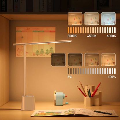 Baseus Smart Folding Reading Desk LED Lamp (DGZG-02) - настолна LED лампа (бял) 7
