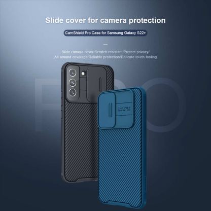 Nillkin CamShield Pro Case - хибриден удароустойчив кейс за Samsung Galaxy S22 Plus (черен) 3