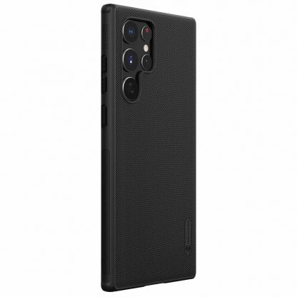 Nillkin Super Frosted Shield Case - удароустойчив хибриден кейс за Samsung Galaxy S22 Ultra (черен) 4
