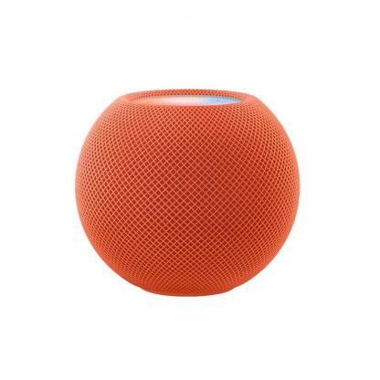 Apple HomePod Mini - уникална безжична мини аудио система за мобилни устройства (оранжев)