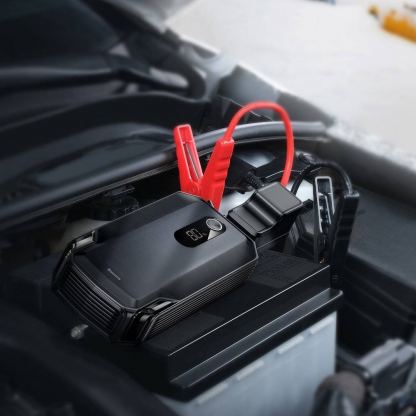 Baseus Super Energy Max Car Jump Starter 12000 mAh (CGNL020001) - външна батерия 20000 mAh с фенер и JumpStarter за автомобил (черен) 9