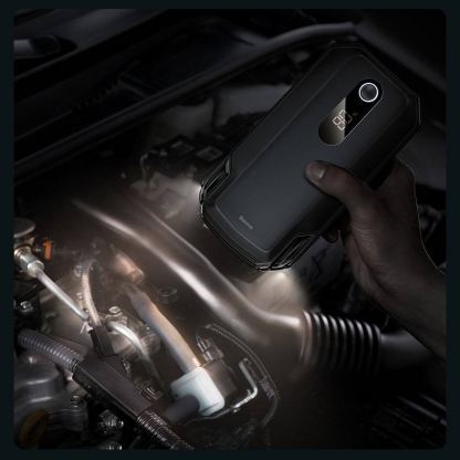 Baseus Super Energy Max Car Jump Starter 12000 mAh (CGNL020001) - външна батерия 20000 mAh с фенер и JumpStarter за автомобил (черен) 13
