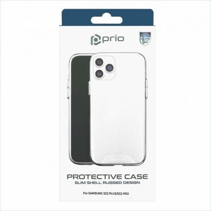 Prio Protective Hybrid Cover - хибриден кейс с най-висока степен на защита за Samsung Galaxy S22 Plus (прозрачен) 3