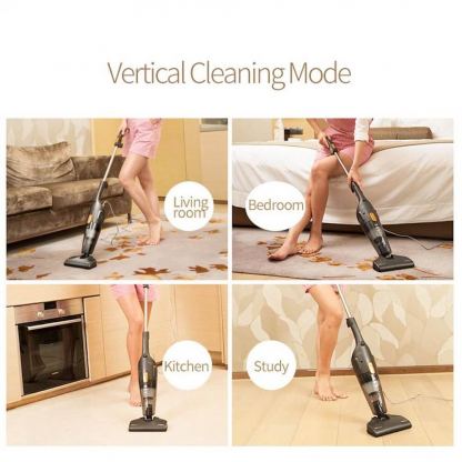 Deerma 2 in 1 Vacuum Cleaner DX115C - висококачествена универсална прахосмукачка (черен) 12