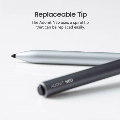 Adonit Neo Stylus -  алуминиева професионална писалка за iPad (модели след 2018 година) (сребрист) 2