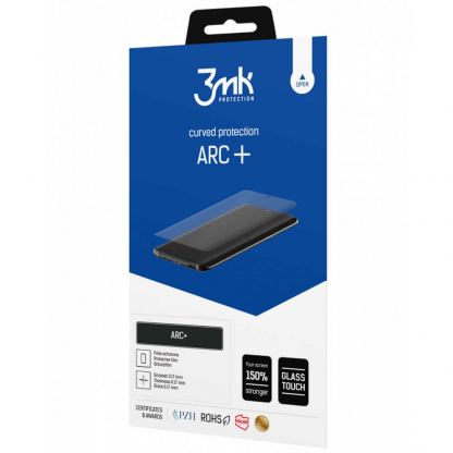 3MK ARC Plus Screen Protector - самовъзстановяващо се защитно покритие с извити ръбове за дисплея на Samsung Galaxy S22 Ultra (прозрачен)  4