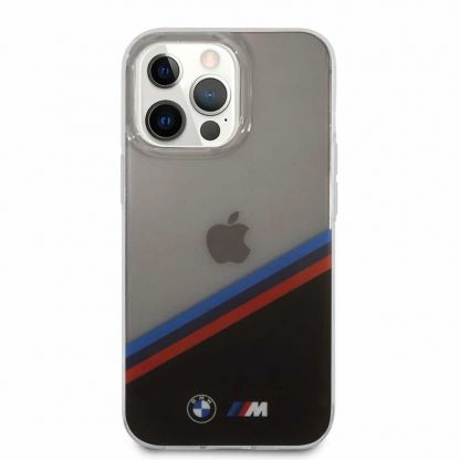 BMW M Tricolor Stripes Case - хибриден удароустойчив кейс за iPhone 13 Pro (прозрачен) 6