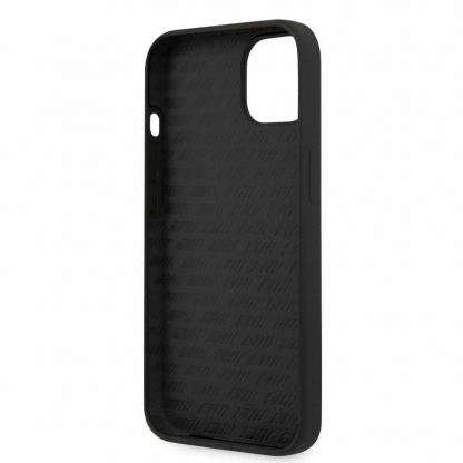 AMG Liquid Silicone Case - дизайнерски силиконов кейс за iPhone 13 (черен-сив) 3