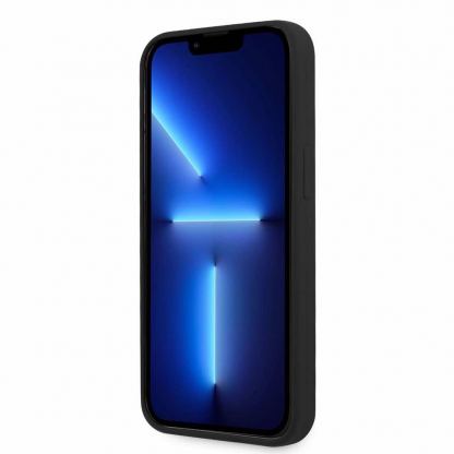 AMG Liquid Silicone Case - дизайнерски силиконов кейс за iPhone 13 (черен-сив) 4
