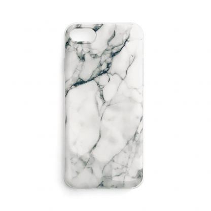 Wozinsky Marble Silicone Case - силиконов (TPU) калъф за Samsung Galaxy S21 FE (бял)