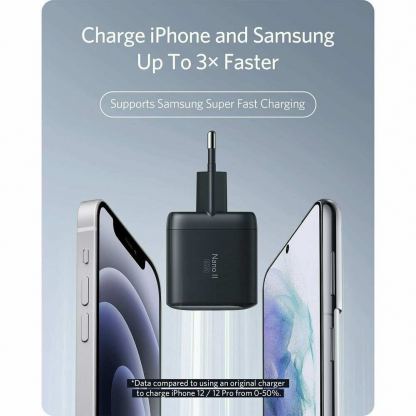 Anker Nano II 65W Wall Charger - захранване за ел. мрежа за лаптопи, смартфони и таблети с USB-C изход с технология за бързо зареждане (черен) 5