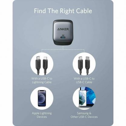 Anker Nano II 65W Wall Charger - захранване за ел. мрежа за лаптопи, смартфони и таблети с USB-C изход с технология за бързо зареждане (черен) 7
