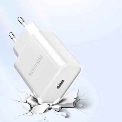 Dux Ducis Wall Charger USB-C 20W PD - захранване за ел. мрежа 20W с USB-C изход и технология за бързо зареждане (бял) 8
