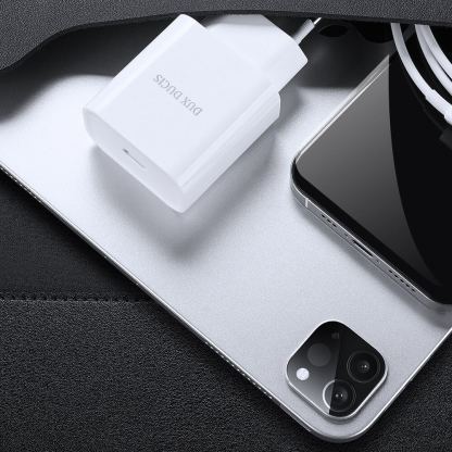 Dux Ducis Wall Charger USB-C 20W PD - захранване за ел. мрежа 20W с USB-C изход и технология за бързо зареждане (бял) 13