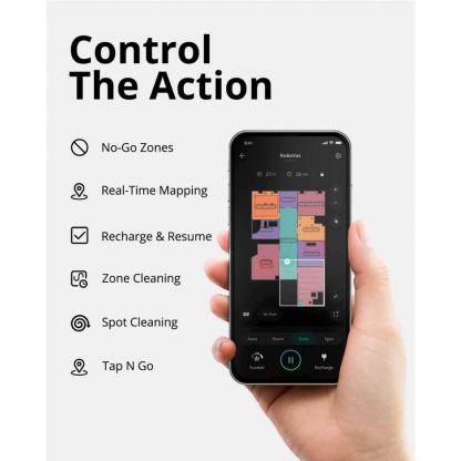 Anker Eufy RoboVac X8 Hybrid Vacuum Cleaner - прахосмукачка робот (черен)  3