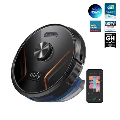 Anker Eufy RoboVac X8 Hybrid Vacuum Cleaner - прахосмукачка робот (черен)  4