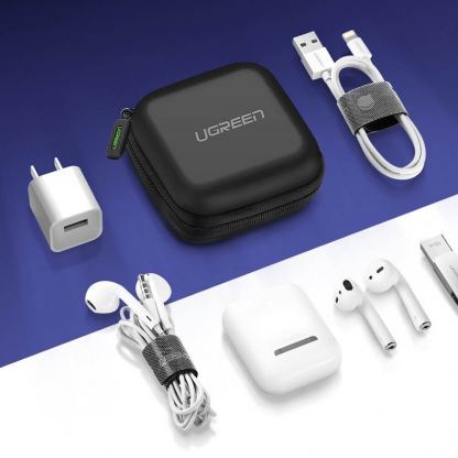 Ugreen Headphones Cover Case - удароусточив кейс за Apple AirPods и други слушалки (черен) 7