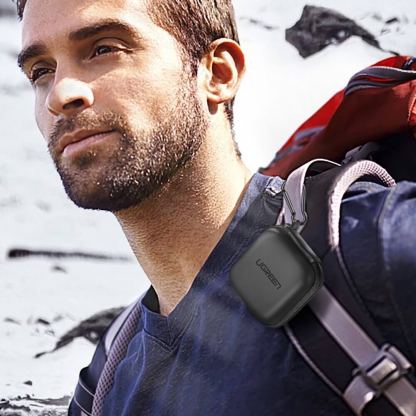 Ugreen Headphones Cover Case - удароусточив кейс за Apple AirPods и други слушалки (черен) 8