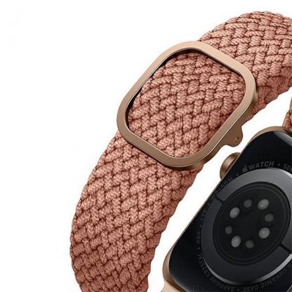 Uniq Aspen Adjustable Braided Band  - текстилна каишка за Apple Watch 42мм, 44мм, 45мм (розов) 5