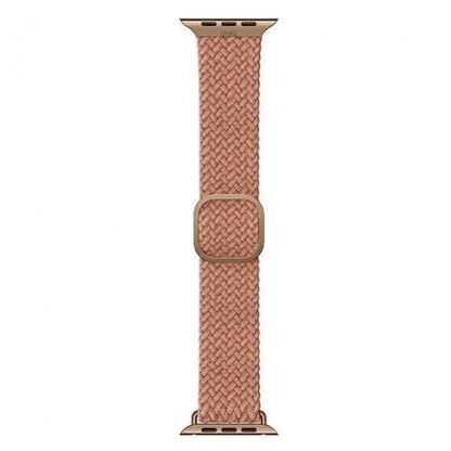 Uniq Aspen Adjustable Braided Band  - текстилна каишка за Apple Watch 42мм, 44мм, 45мм (розов) 6
