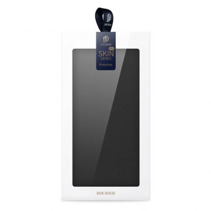 Dux Ducis Skin Pro Case - кожен калъф с поставка и отделение за кр. карти за Samsung Galaxy S22 Ultra (черен) 11