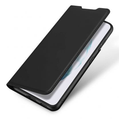 Dux Ducis Skin Pro Case - кожен калъф с поставка и отделение за кр. карти за Samsung Galaxy S22 Plus (черен) 4