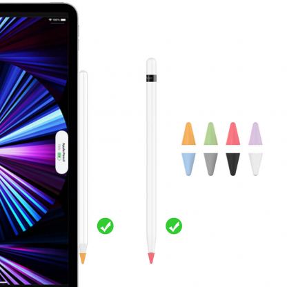 Stoyobe Pencil Silicone Case Nibs 8 pcs. - комплект силиконови протектори за върха на Apple Pencil и Apple Pencil 2nd Gen (8 броя) (цветни) 7