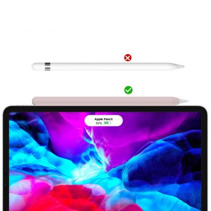Stoyobe Silicone Pencil Sleeve Set - комплект силиконов калъф за Apple Pencil 2 (розов-син) (2 броя) 2