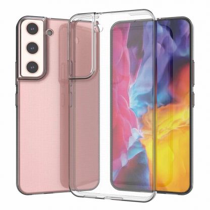 TPU Gel Cover Case - силиконов (TPU) калъф за Samsung Galaxy S22 Plus (прозрачен) 5