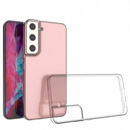 TPU Gel Cover Case - силиконов (TPU) калъф за Samsung Galaxy S22 Plus (прозрачен) 7