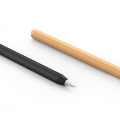 Stoyobe Silicone Pencil Sleeve Set - комплект силиконов калъф за Apple Pencil 2 (черен-оранжев) (2 броя) 5