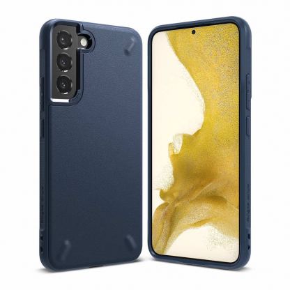 Ringke Onyx Case - силиконов (TPU) калъф за Samsung Galaxy S22 (тъмносин) 2