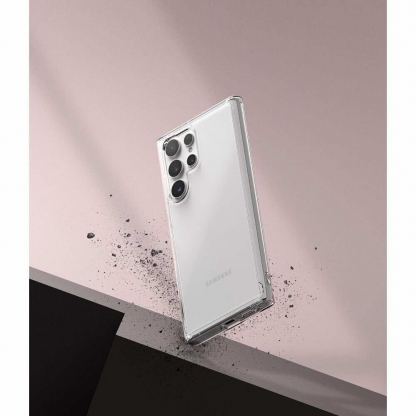 Ringke Fusion Crystal Case - хибриден удароустойчив кейс за Samsung Galaxy S22 Ultra (прозрачен) 2