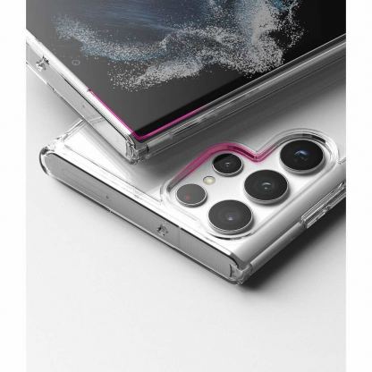 Ringke Fusion Crystal Case - хибриден удароустойчив кейс за Samsung Galaxy S22 Ultra (прозрачен) 3