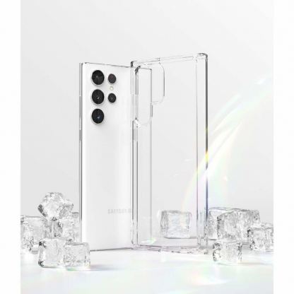 Ringke Fusion Crystal Case - хибриден удароустойчив кейс за Samsung Galaxy S22 Ultra (прозрачен) 5