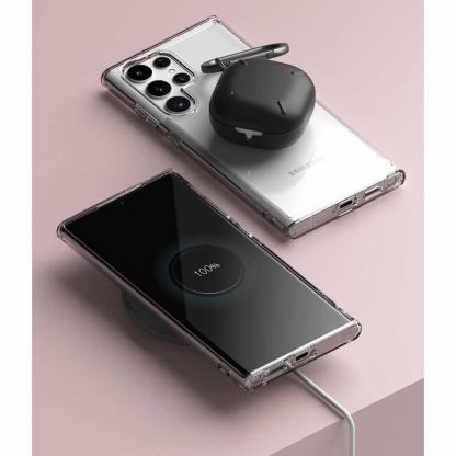 Ringke Fusion Crystal Case - хибриден удароустойчив кейс за Samsung Galaxy S22 Ultra (прозрачен) 6